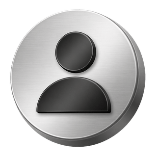 Silver 3D avatar icon used as a decorative element on the FAQ page